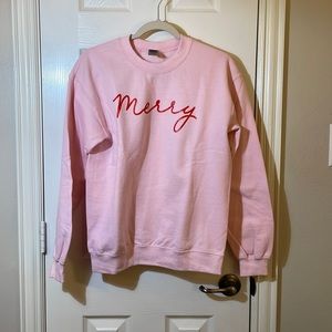 Light pink “Merry” Sweatshirt